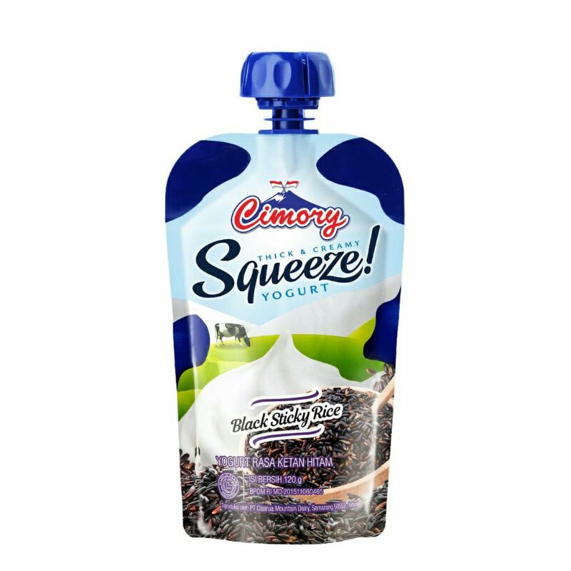 

CIMORY SQUEEZE YOGURT RASA KETAN HITAM 120g/PCS