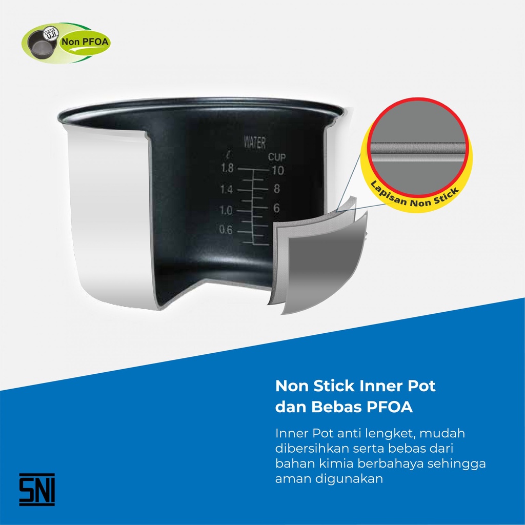 Magic com / rice cooker miyako 508 batik wayang 1,8 liter tanggung murah awet bagus garansi 1 tahun