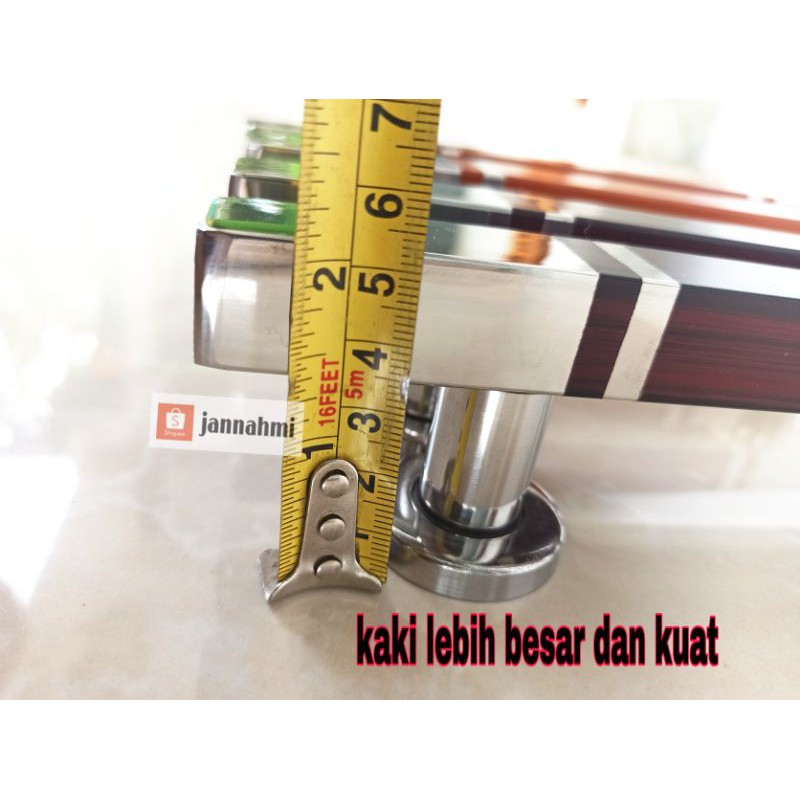 handle pintu stenlis 25cm kaki besar