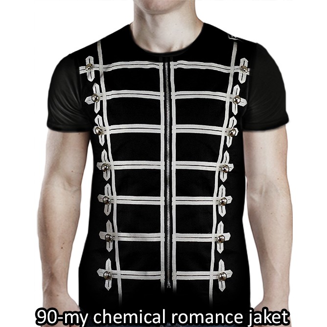 kaos motif 3d 90 - kaos my chemical romance jaket