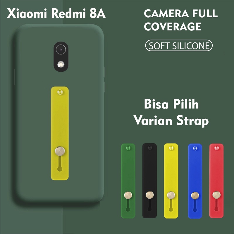 Softcase Silikon Baby Skin 3D Camera For Redmi 8A Free Strap Holder