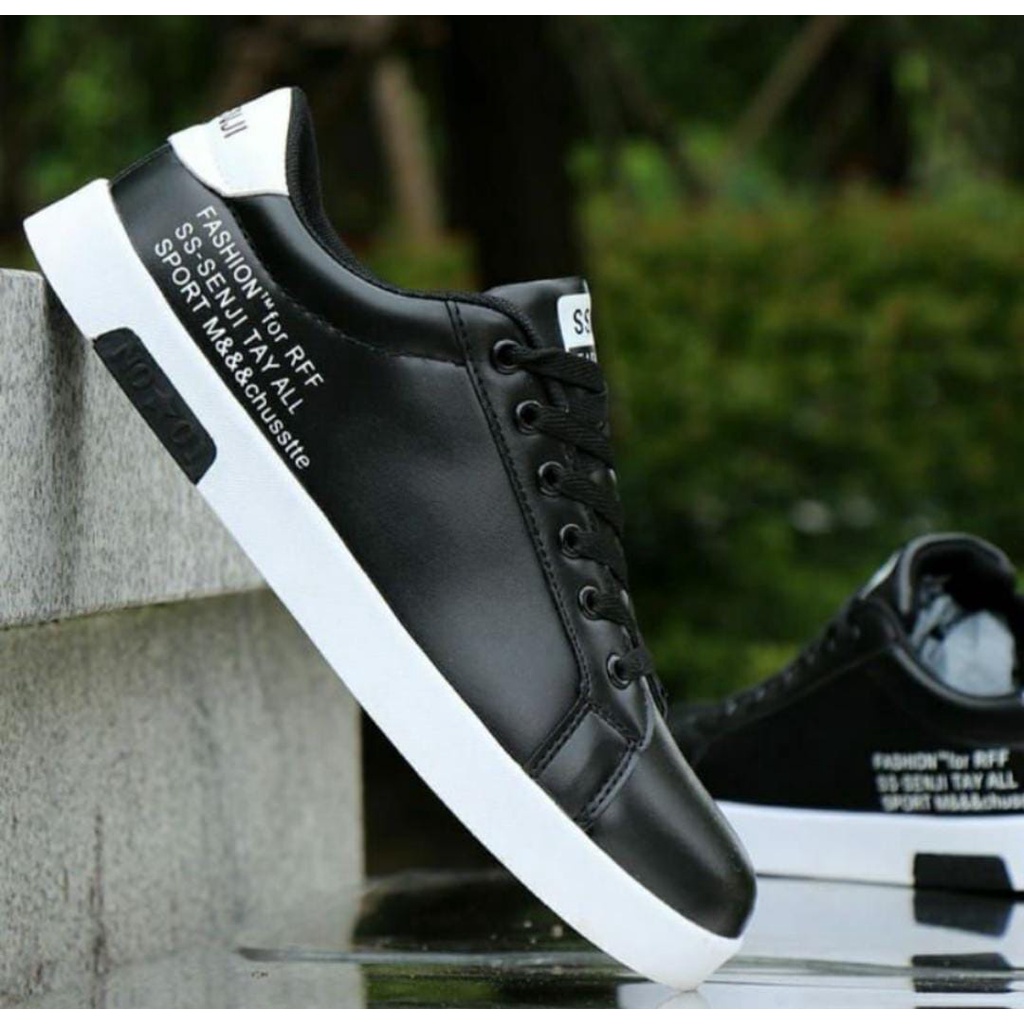 ARMY - SEPATU Sneakers WHITE&amp;BLACK ss.senji sepatu fashion sepatu casual berkualitas terlaris