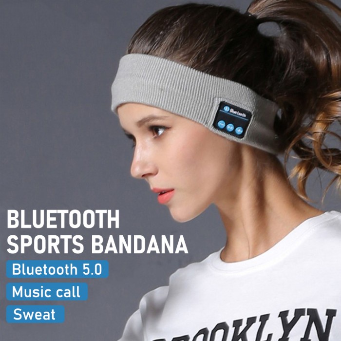 BANDANA BUILT IN BLUETOOTH WIRELESS STEREO MUSIC HEADSET