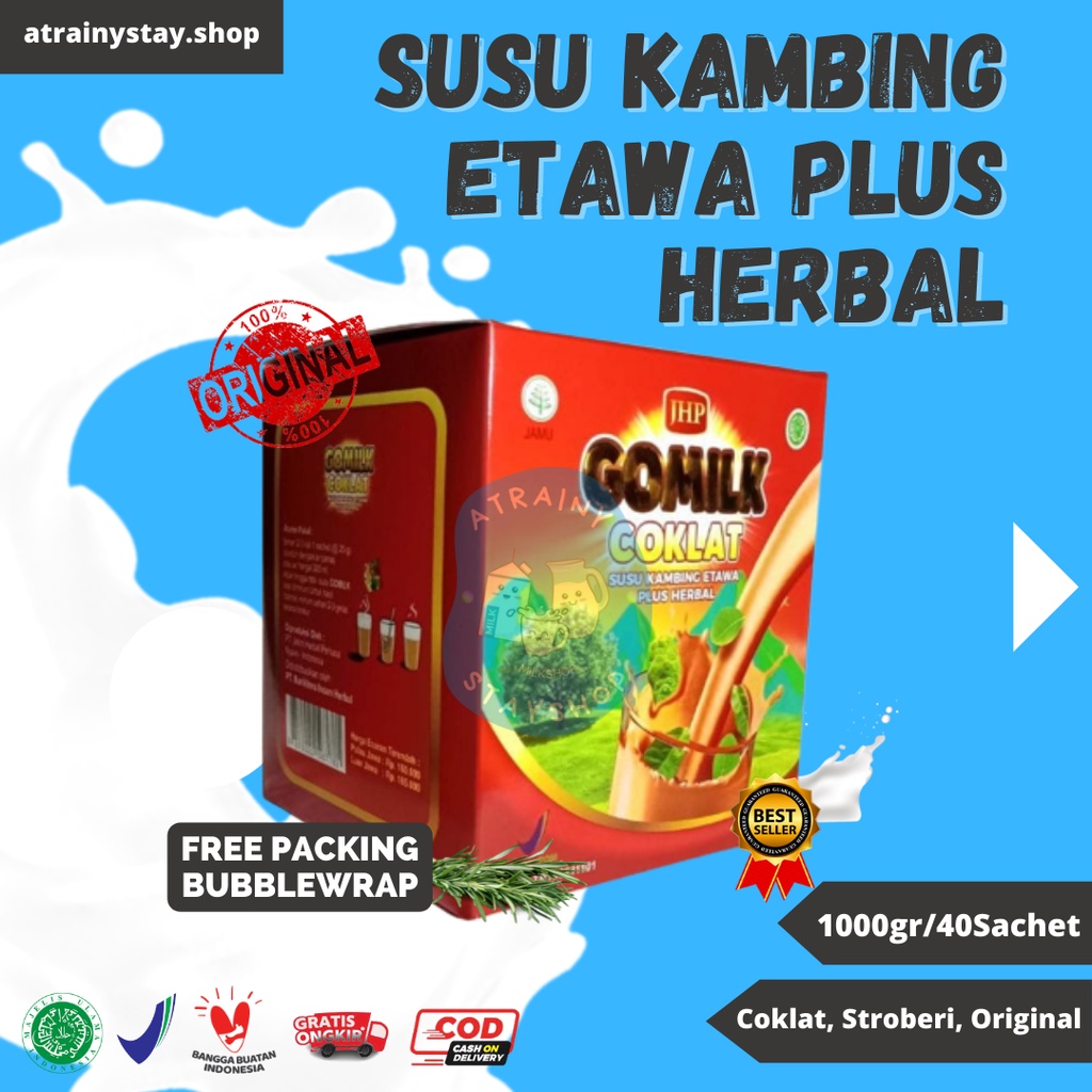 GOMILK SUSU KAMBING ETAWA PLUS HERBAL 100% AMPUH MELANCARKAN PENCERNAAN