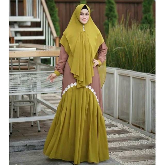 Zamila Syari  Gamis Syari  Busana  Muslim  Wanita Dress 