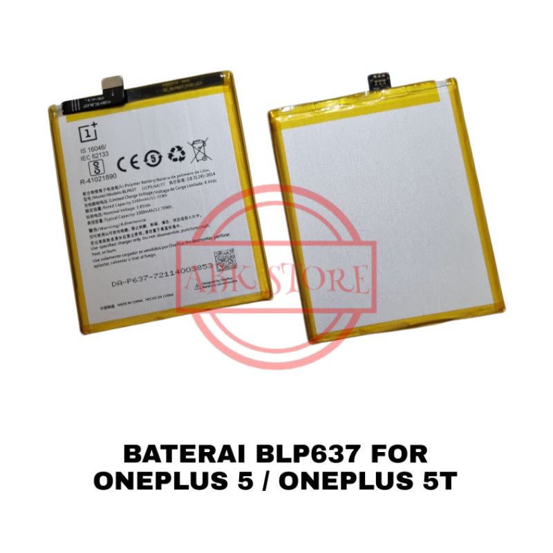 BATRE BATERAI BATTERY ONEPLUS 5 | ONE PLUS 5T BLP637 ORIGINAL