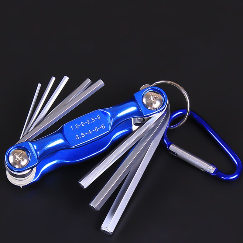 Sepeda MTB Alat Reparasi Lipat Hex Wrench Metal Metric Allen Wrench Set Hexagonal Obeng Hex Key Kunci Pas Allen Keys Hand Tool Portable Set