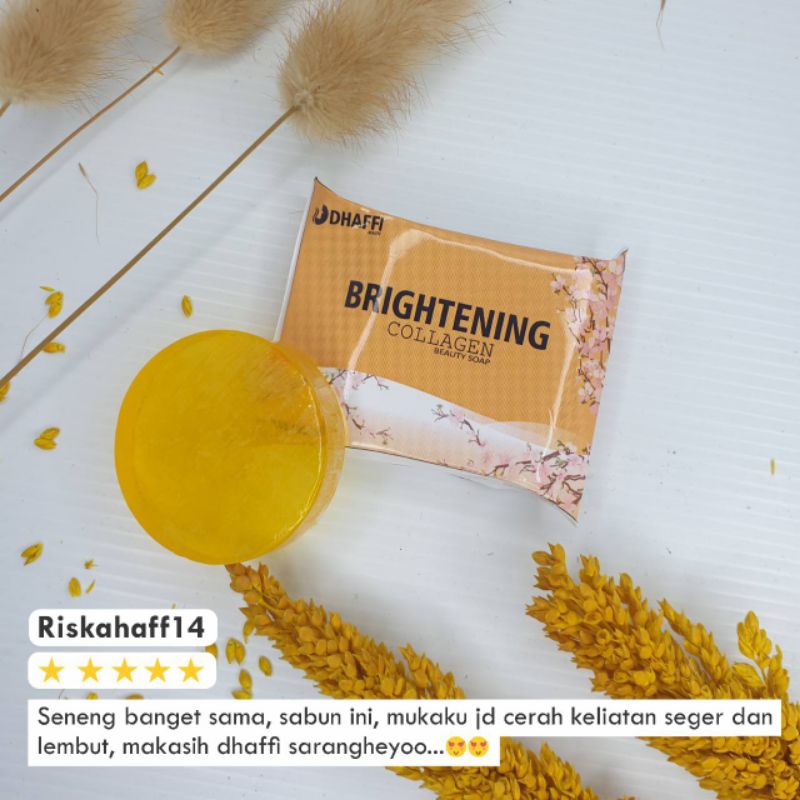 SABUN BRIGHTENING pencerah muka wajah berminyak glowing BPOM DHAFFI BEAUTY FACIAL SOAP -