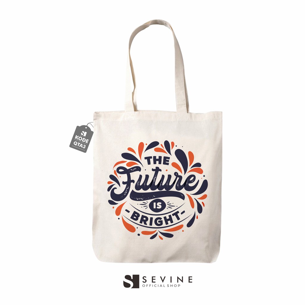 Sevine Tas Tote Bag  Resleting Fashion Wanita Totebag Custom - QTA