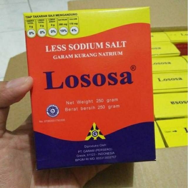 

Garam Lososa 250gr | Garam Diet ( Garam Rendah Natrium / Sodium )