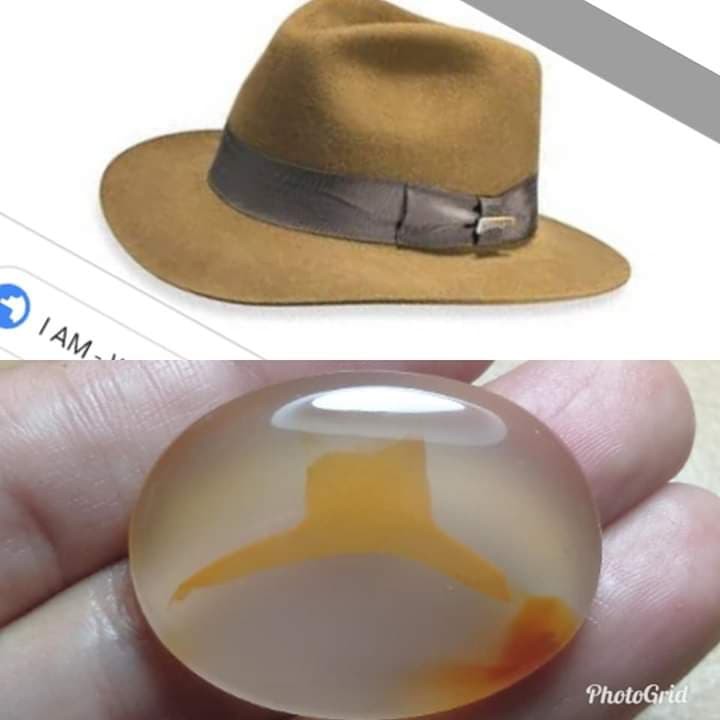 Liontin Batu Akik Motif Gambar Topi Koboi Super Antik Langka Shopee Indonesia