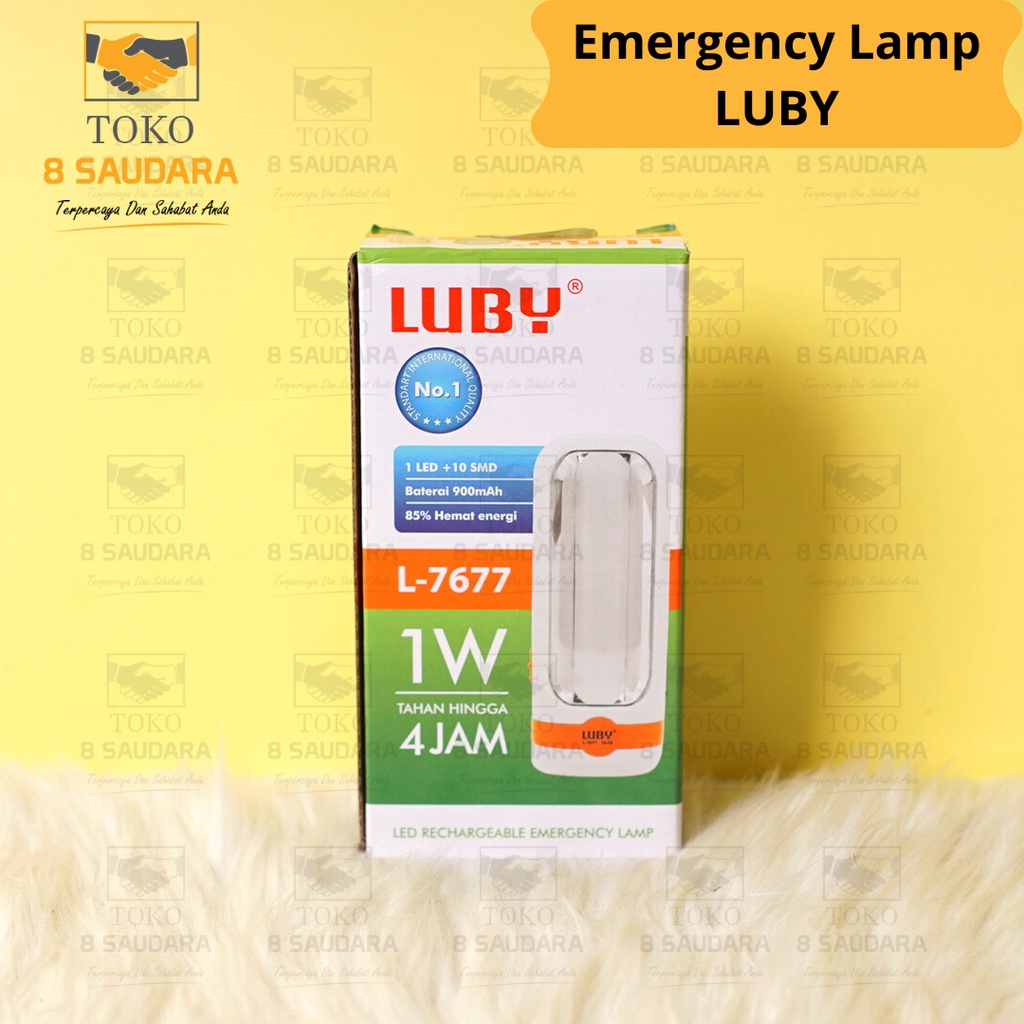 Emergency Lamp LED Luby L-7677 / Lampu Darurat LED Hemat Energy / Lampu Emergency Outdor & Indor