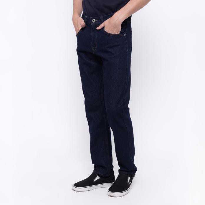 Edwin Celana Jeans Slim Fit Pria Panjang Biru Roma 05 - Navy, 27 Top Quality