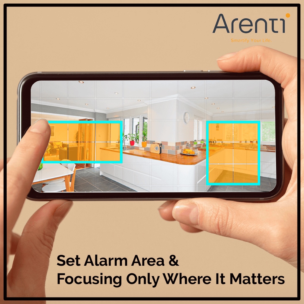Camera Home CCTV Baby Monitor ARENTI INDOOR1 2K Ultra HD  + 32Gb SD Card