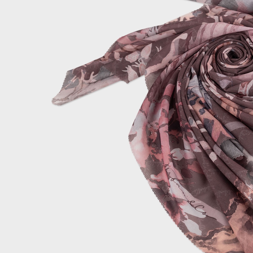 URBAN&CO Scarves Jasmine Dark Brown-DARK BROWN