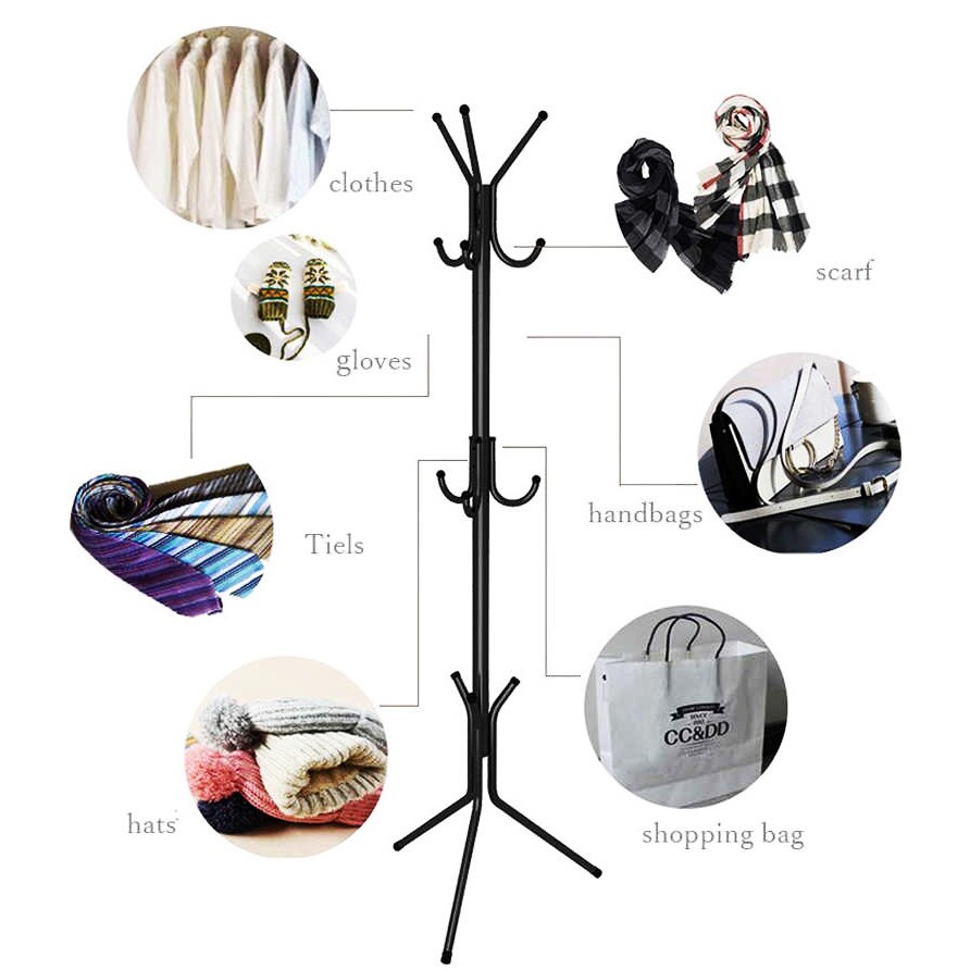 TURUN HARGA Stand Hanger COATRACK Gantungan Jaket Baju,Topi Gantungan Aesthetic Stand Hanger/Gantungan Berdiri Gantungan Baju Stand Hanger Gantungan Baju Coat Rack Gantungan Tas Dan Topi Multifungsi Ct01