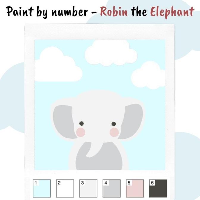 

BAYAR DITEMPAT Kids Paint by Number Kit - Robin the Elephant/CAT AKRILIK SET/CAT AKRILIK SET 24 WARNA/CAT AKRILIK PASTEL/CAT AIR/CAT AIR LUKIS SET/CAT AIR GIOTTO/KUAS LUKIS 1 SET/KUAS LUKIS KECIL/KUAS LUKIS LENGKAP/KANVAS LUKIS/KANVAS LUKIS SKETSA/KANVAS