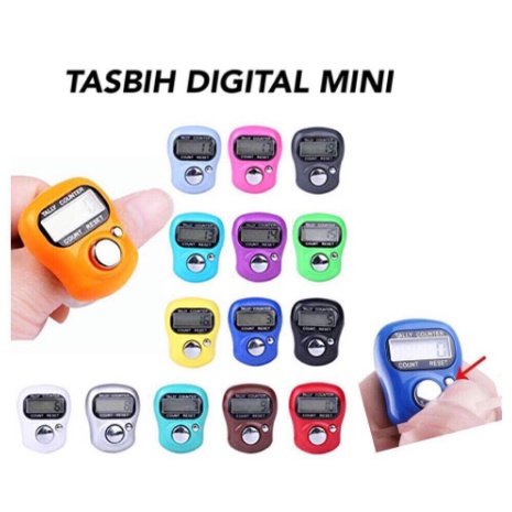 Tasbih Mini Tasbih Digital Mini tally Counter Alat Hitung tasbeh Warna Warni Good Quality