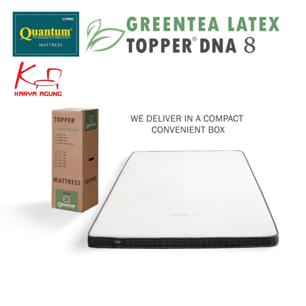 Topper Quantum Green Tea Latex DNA 8 cm - Quantum Greentea Latex DNA8