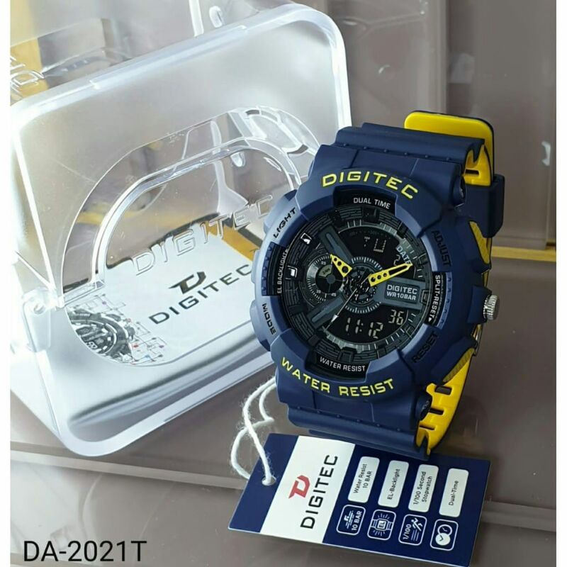 Digitec DA-2021T Water Resistant Original Jam Tangan Pria Wanita Include Box