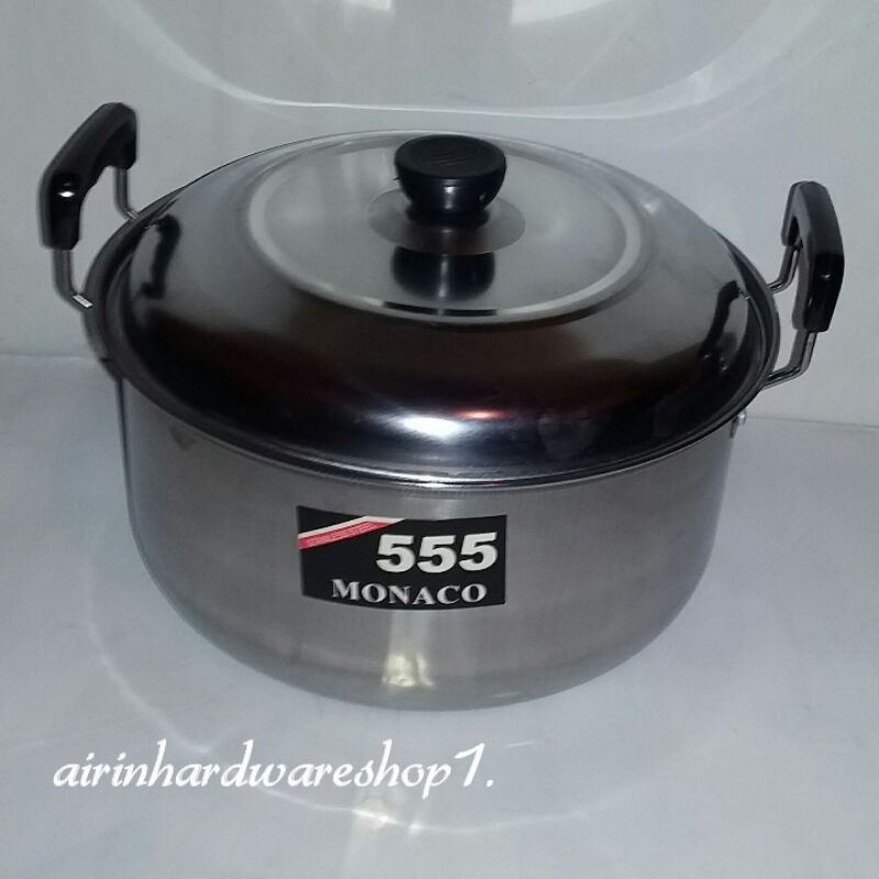 Panci stainless steel 24 cm | panci masak sayur merk 555 Monaco