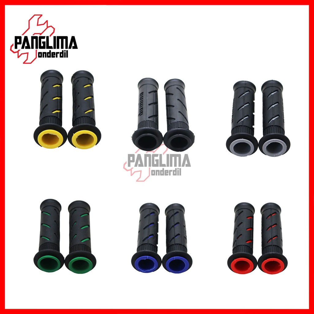 Handgrip Sisik Domino Handle-Hand Grip-Fat-pad Assy-Handfat-Handpad-Handlegrip Garis Motor Variasi Universal-Untuk Semua Jenis Motor