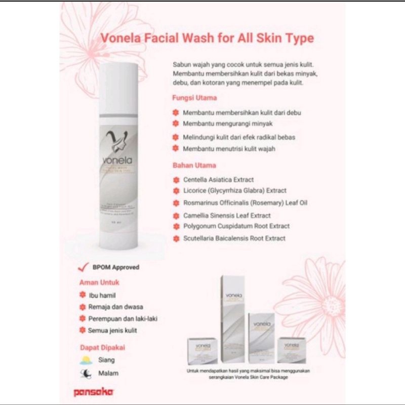 Vonela Skincare Facial Wash