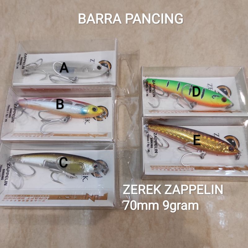 ZEREK ZAPPELIN 70mm 9gram Lure Pencil Sinking