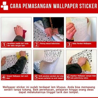 Dekor Bagus Wallpaper Dinding  Stiker Dinding Kayu Putih  Uk 