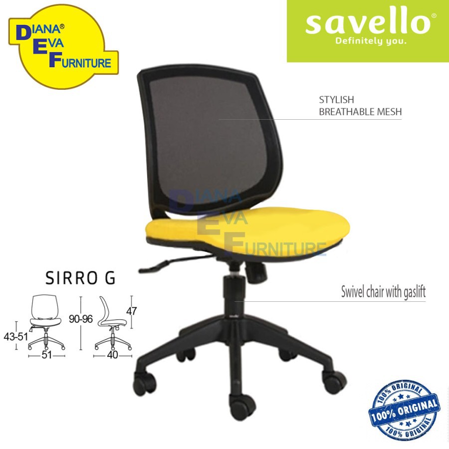 Kursi Kantor Savello - Sirro G