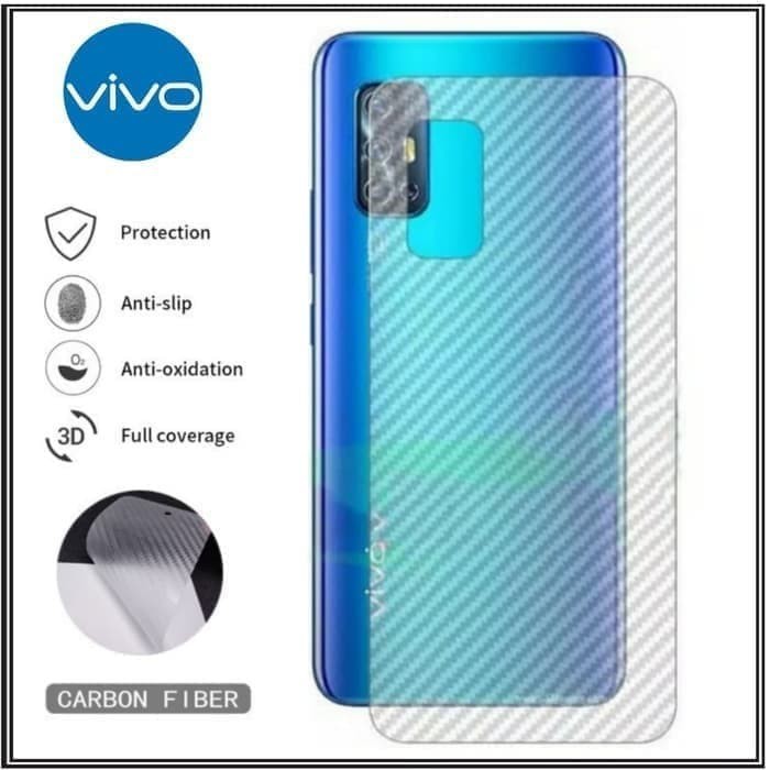 Back skin karbon atau gaskin carbon 3d vivo v19 , anti gores anti jamur anti licin