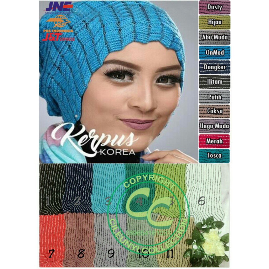 Ciput Inner Kerpus Korea Bahan Rajut Daleman Jilbab