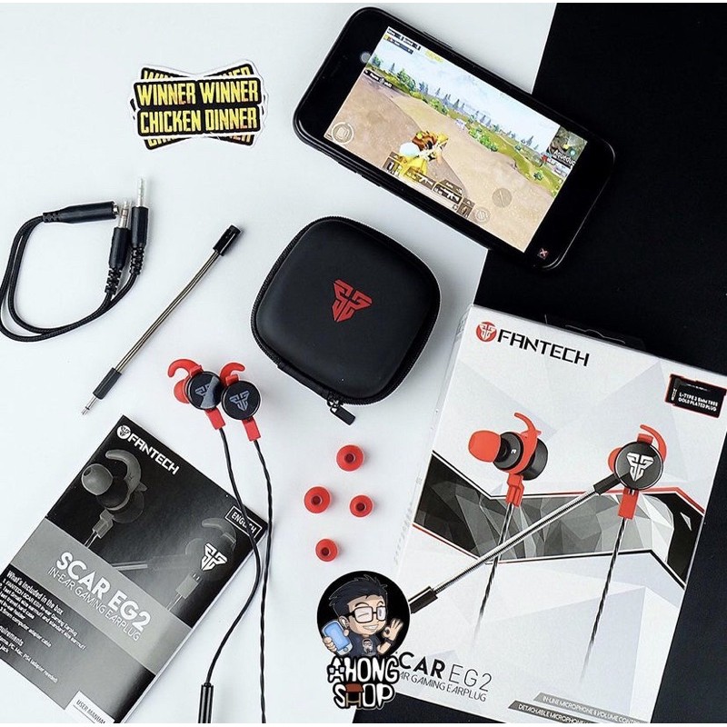 FANTECH EG2 HEADSET GAMING WITH CASE - Double Mic