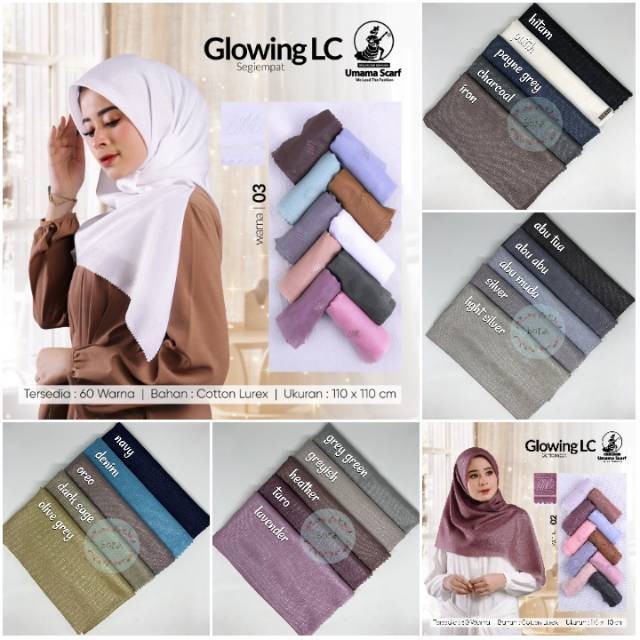 GLOWING LC Part 1 Laser Cut Umama Cornskin Jilbab  Hijab 