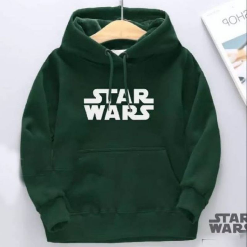 Sweater Hoodie Anak Laki-laki/Perempuan Usia 4-13 Tahun Hoodie Anak Motif Gambar Panda/Starwars Bahan Tebal Premium