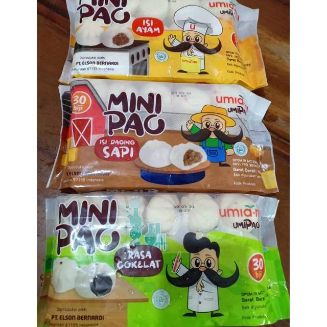 

Mini pao minipao umia mi Coklat isi 30 bakpao frozen