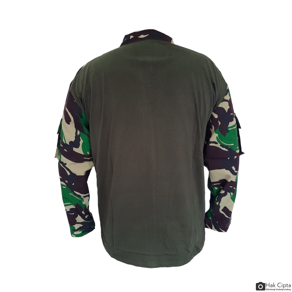 Combat Shirt/kaos BDU Malvinas/kaos tactical Loreng Malvinas/Kaos TNI lengan panjang