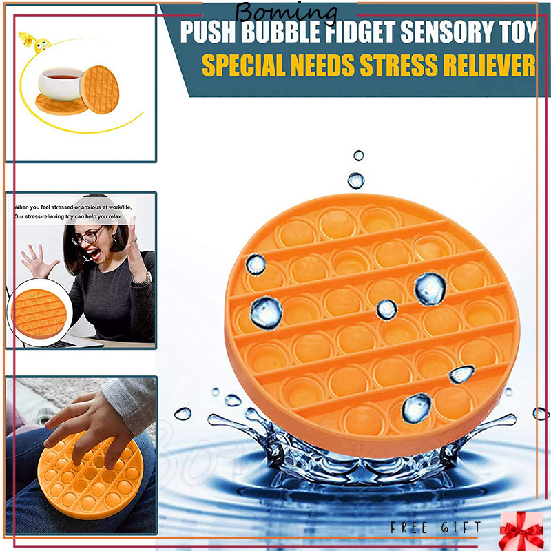 Foxmind Push Pop it fidget toy unicorn square Bubble Sensory Fidget Toy Stress Relief Special toys