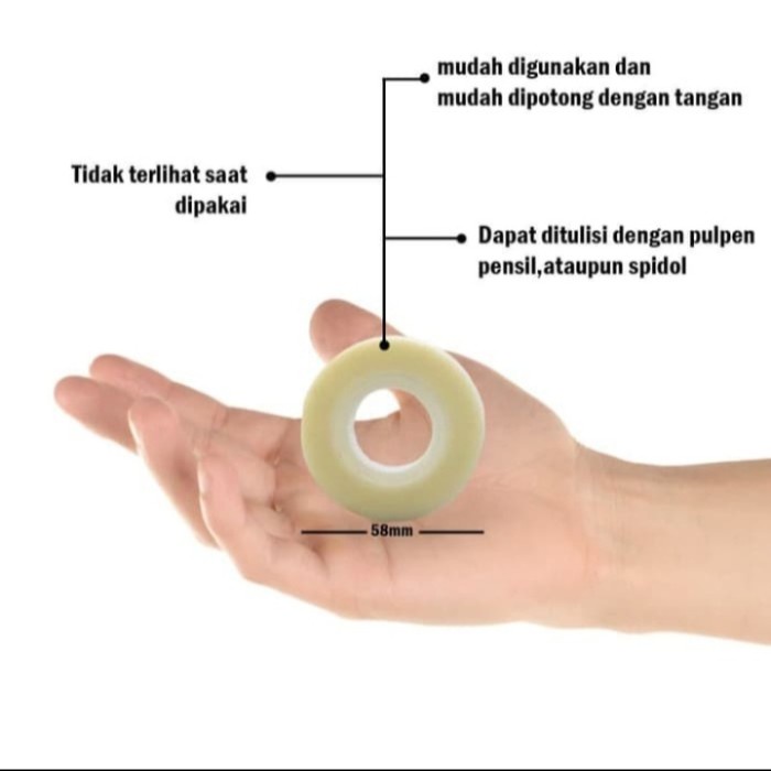 

Hemat 3M Scotch Magic Tape 1/2" X 36Y 810 Hemat