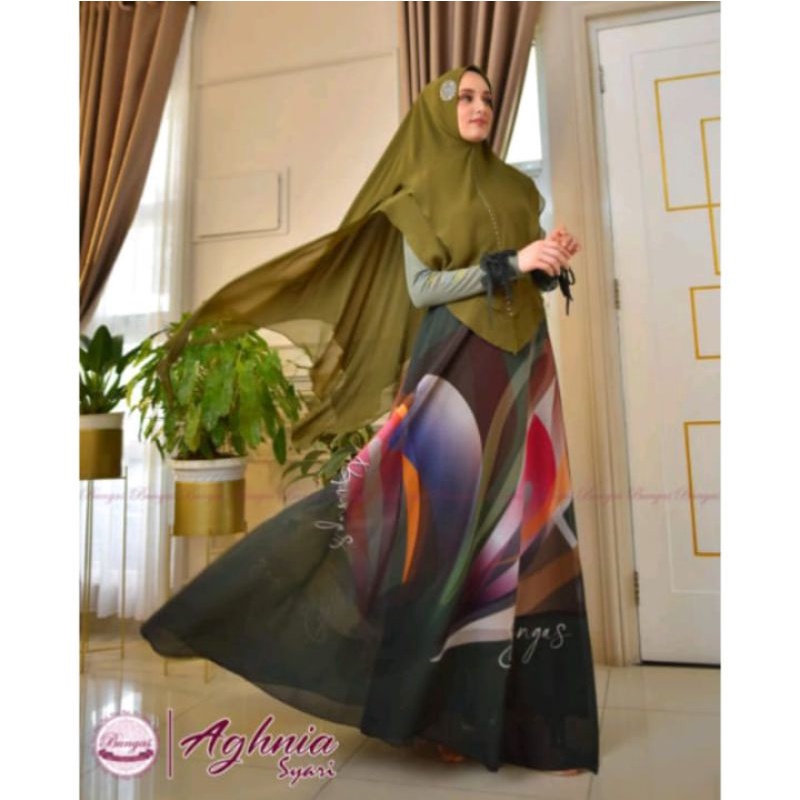 AGHNIA syari by bungas fashion (ORI) Ready siap kirim