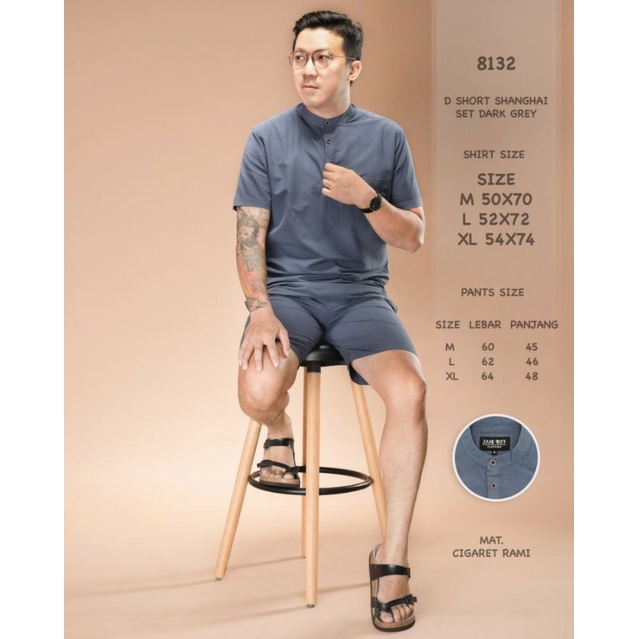 [Best Seller] Koko Kurta Dewasa Polos Lengan Pendek Satu Set Baju Dan Celana