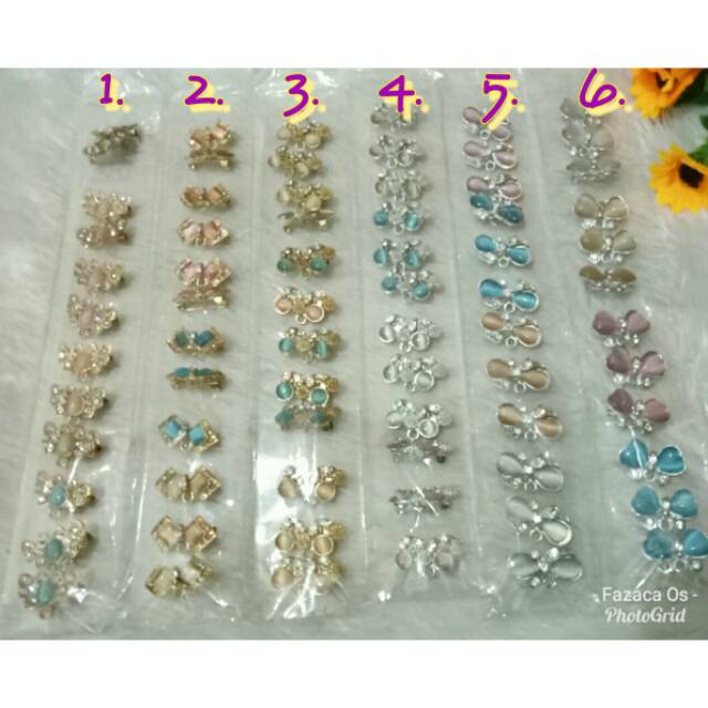 Bros dagu motif batu / giok