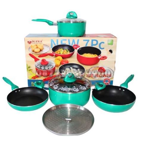 Panci Set Supra 7 Pcs New Panci Teflon Set Supra Literazhii