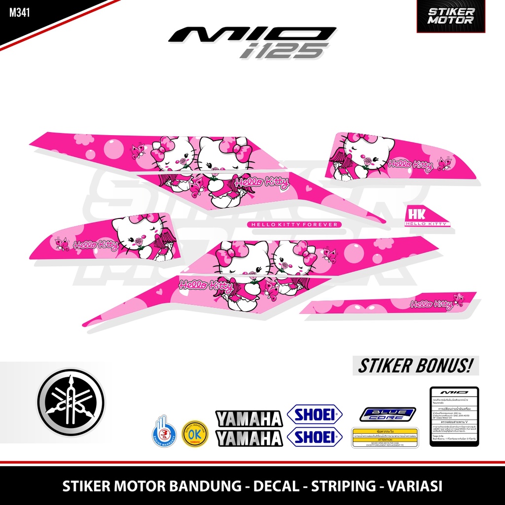 Jual STRIPING MIO M3 HELLO KITTY / MIO i 125 / MIO Z / MIO 125