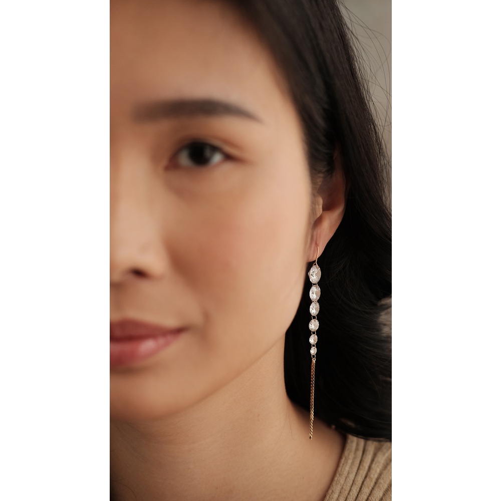 MELANIE - Anting Sterling Silver Titanium Xuping Rhodium Stainless Steel Anti Karat 339
