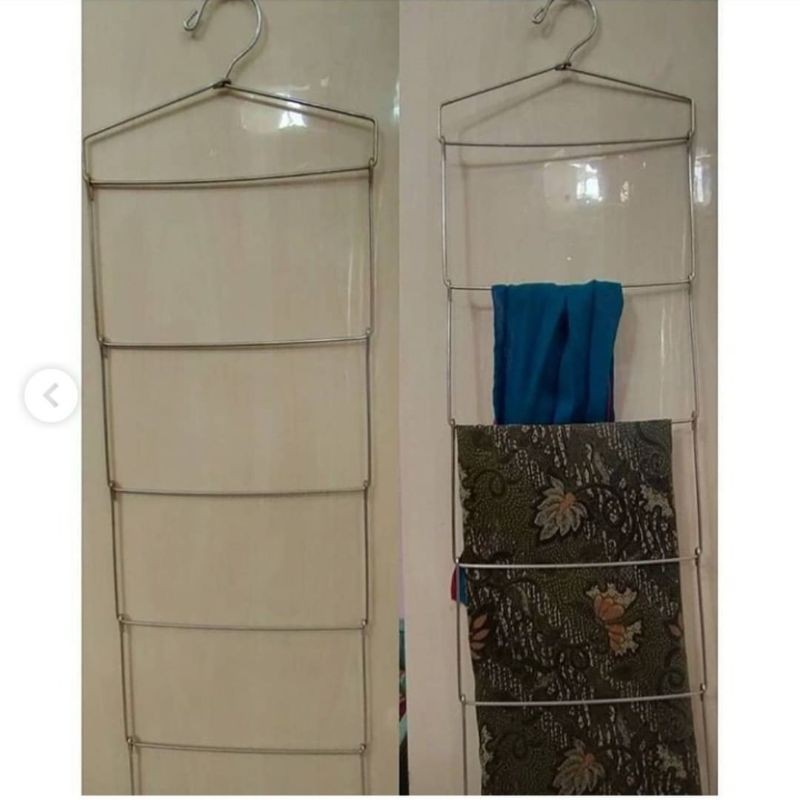 hanger kerudung lipat/gantungan kerudung lipat besar(6susun)