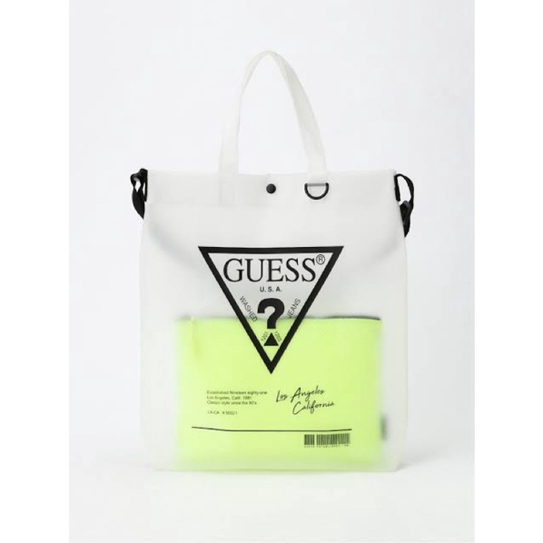 Guess Tote Bag Sling w/ Neon Pouch 100% ORIGINAL