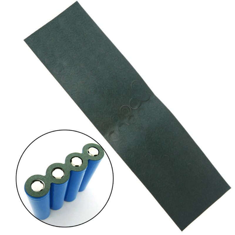 CRE  100Pcs/Lot 18650 Battery Anode Hollow Insulation Pad Pointed Barley Paper Gasket