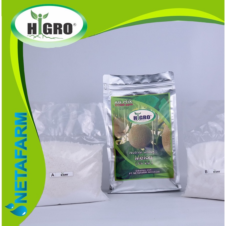 HiGRO - Nutrisi Hidroponik AB Mix MELON 5 liter