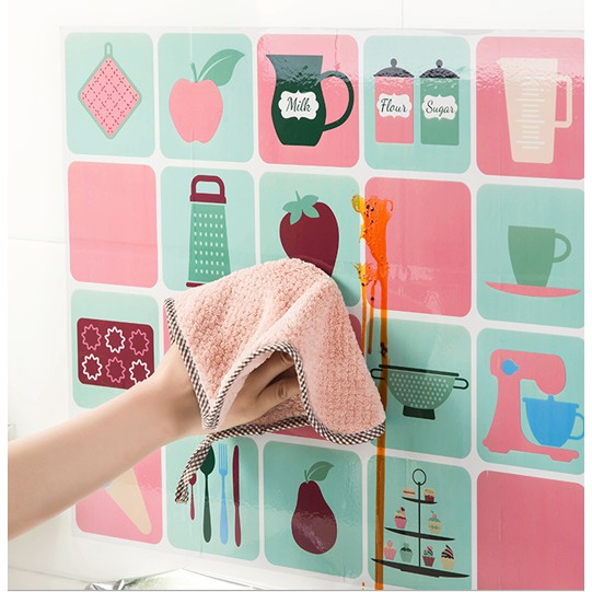 Stiker Dinding Dapur Wallpaper Anti Minyak Anti Air Anti Panas Hargakawan(c5k)Packing  tidak dilipat